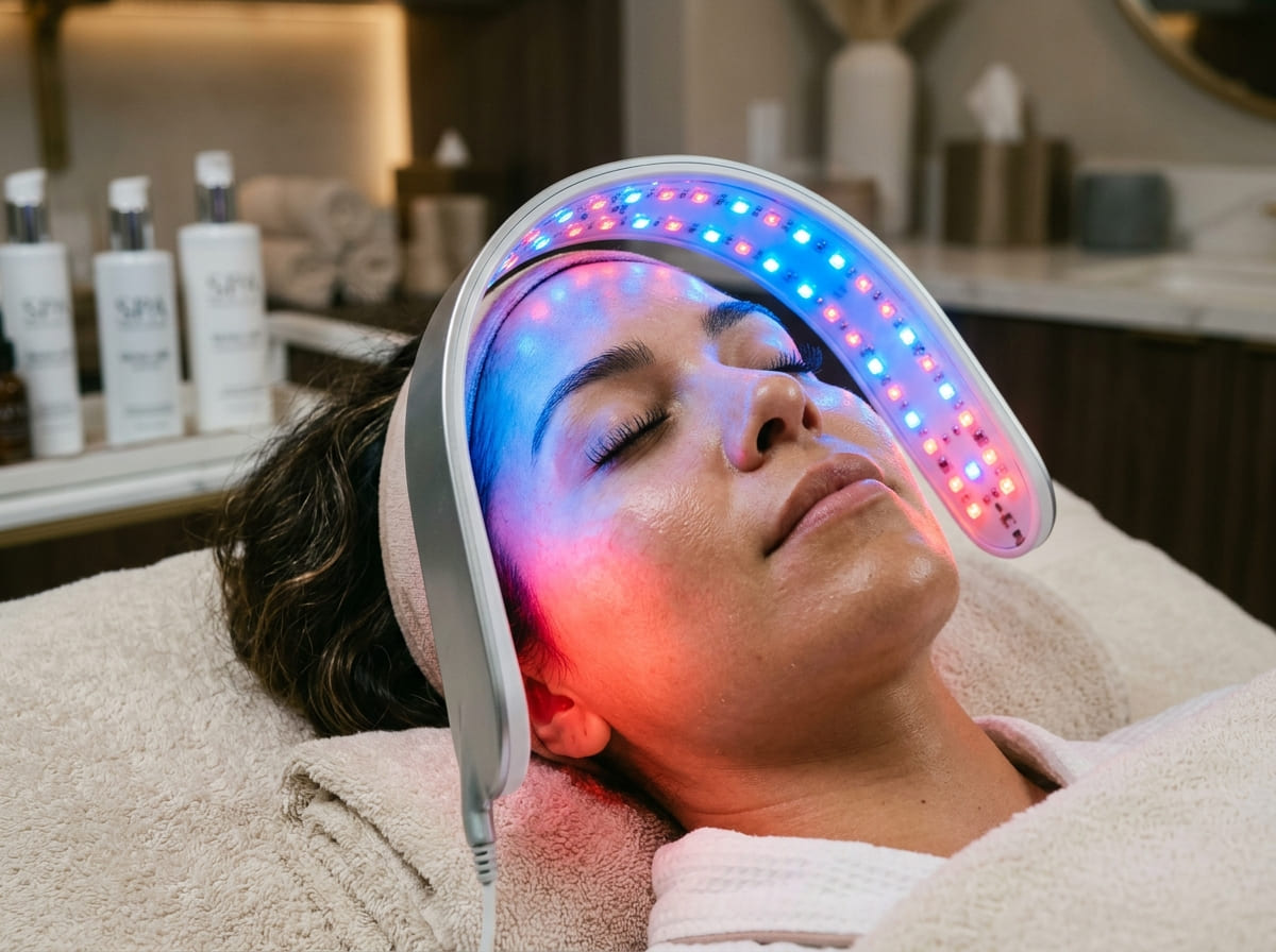 LED light therapy at Olam Med Spa