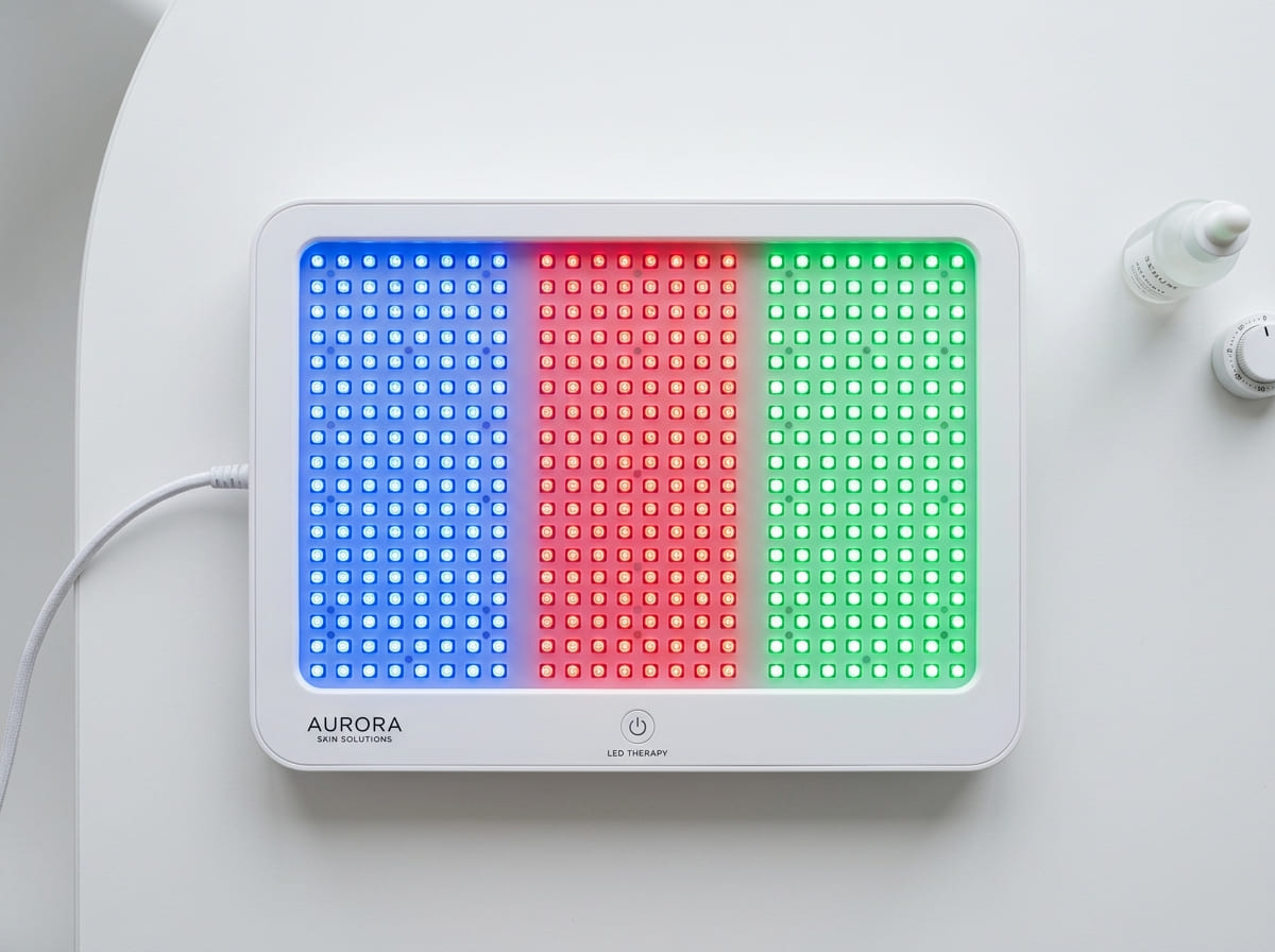 LED light therapy wavelengths at Olam Med Spa